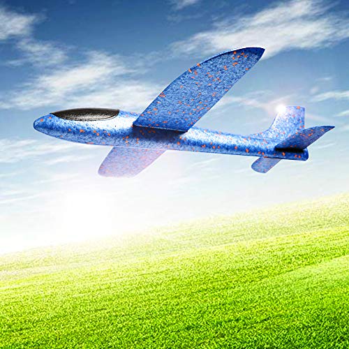USATDD 2 Pcs Foam Airplane Aircraft Model Hand Launch Glider Plane Soft Throw Airplanes Outdoor Sports Toys for 3 4 5 6 7+ Year Old Boys Girls - Thumbnail 6