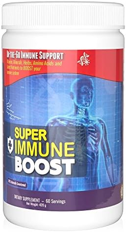 Super Immune Boost Powder 2 Month Supply, TruBaio Immune System Booster w/ Vitamins, Minerals, Herbs, Amino Acids and Select Nutrients for superior Medicinal Support