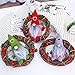 Monoche Decorative Christmas Rattan Circle Pendant Rattan Wreath Pendant Decorations Perfect for Xmas Tree Home Ornaments Decor with Strings 3PCSthumb 2