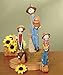 3 Pc. Smiling Scarecrows Figurine Set Table Top Accent Fall Autumn Halloween Decoration