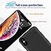 iPhone Xs Max Battery Case, MAXBEAR 5200mAh Ultra Slim Rechargeable Extended Battery Portable Charger Case for Apple iPhone Xs Max [6.5 inch] with Kickstand Charging Case- Black