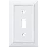 Franklin Brass W35241-PW-C Classic Architecture Single Switch Wall Plate/Switch Plate/Cover, White