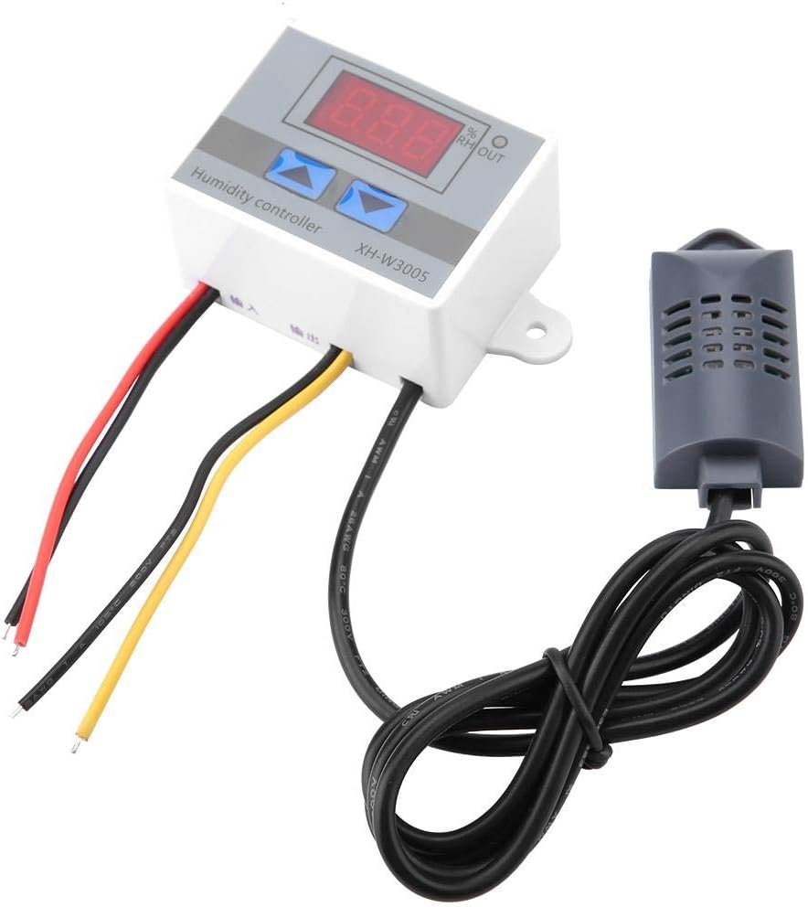 Digital Humidity Controller, XH-W3005 Digital Hygrometer Switch Controller Humidity Sensor 0~99% RH 12V/24V/220V - Image 5