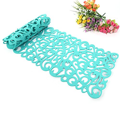 Rectangle Felt Table Runner Placemats 7 Colors Light Green Kitchen Table Mats for Home Decoration Household Use