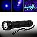 BESTSUN UV Flashlight 365nm Ultraviolet LED Blacklight Lamp Torch for Counterfeit Detection, Photography, and Bodily Fluid Identification, Scorpions, Minerals, Diamonds (Battery and charger Included)