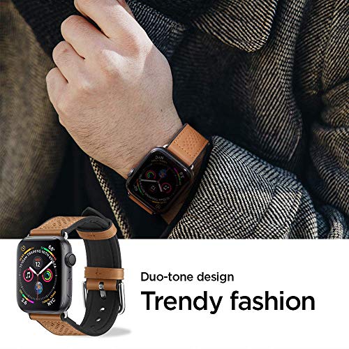 Spigen Retro Fit Compatible con Apple Watch Band para 44mm / 42mm Series 5/4/3/2/1 - Marrón - Imagen 5