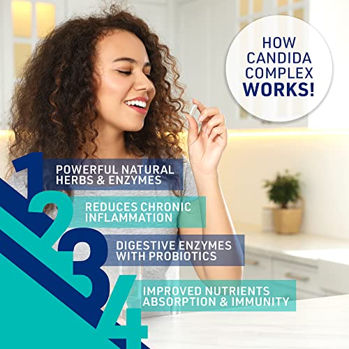 Liver Medic Candida Complex Digestive Enzymes, Enzymes for Digestion