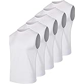 Real Essentials 5 Pack: Men's Mesh Active Athletic Tech Tank Top - Workout & Training Activewear (Available in Big & Tall)