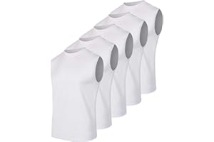 Real Essentials 5 Pack: Men's Mesh Active Athletic Tech Tank Top - Workout & Training Activewear (Available in Big & Tall)