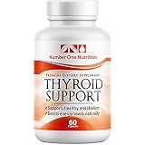 Number One Nutrition Thyroid Support, Natural Formula Supplement, Great Energy Helper, 60 Count