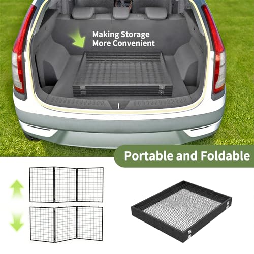 DEYEGELEA Gridwall Foldable Billboard - Pack of 3 2x5ft (61x152cm) Heavy Duty Z Wire Mesh Wall Panels for Retail Shop, Trade Show, Pop Up Store, Display Stand