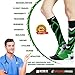 Active Fit Compression Socks (Men & Women) - Premium Graduated Athletic Fit For Running, Cycling, Nurses, Flight Travel, Maternity And For Stamina & Recovery (Green & Black - Men's L / Women's XL)