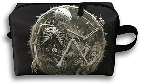 Antics Skeleton Art Travel Bag Toiletries Bag Phone Coin Purse Cosmetic Pouch Pencil Case Tote Multifunction Organizer Storage Bag
