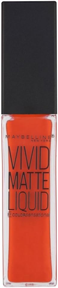 Maybelline LIP CS Vivid Matte 25 Orange Shot Lipstick - Maybelline Brand