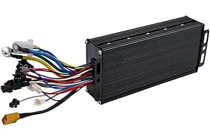 TREASURECAVE Ebike Brushless Controller, 48V-72V 40A E-Bike Controller Intelligent 3-Mode Sine Wave High Power Universal-Brushless DC Motor Controller for Brushless Motor