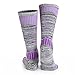 WEIERYA Ski Socks, Warm Knee High Performance Skiing Socks, Snowboard Socks Gray Small