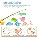 Fishing Game for Kids - Magnetic Fishing Toy for Toddlers, 53 PCS Plastic Floating Fishing Bath Toys Set for Kids Bath Time, Learning and Education Toys for Children