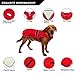 MIGOHI Reflective Waterproof Windproof Dog Coat - Warm Jacket Reversible Stormguard Winter Vest for Small to Large Dogs (Red, XL)