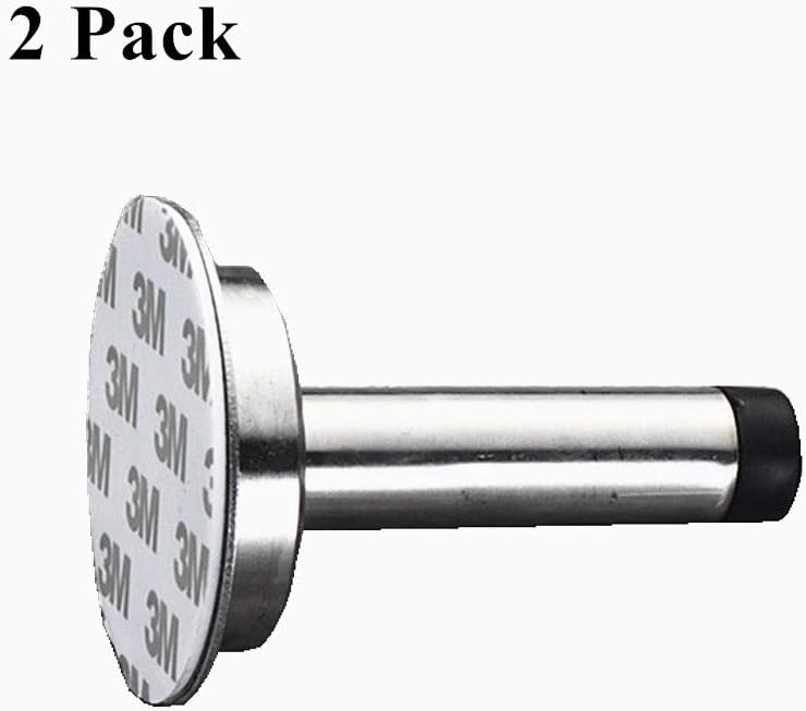 2 PCs Adhesive Mounted Door Stop Protect Furniture & Walls from