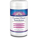 Heritage Store Clean Towelettes, Castor, 40 Count