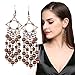 Long Wooden Tassel Earrings EVBEA Antique Copper Wood Bead Earrings for Women…