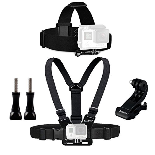 UPC 708022634226, Sametop Chest Mount Harness Chesty + Head Mount Strap for Gopro Hero 5, 4, Session, 3+, 3, 2, 1 Cameras