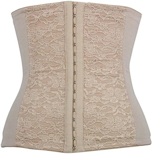 Women's Elastic Steel Boned Lace Underbust Waist Diet Corset (4XL/Waist:36-38inch US Size 16-18)