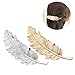 PIXNOR 2pcs Leaf Design Punk Women Girl Hair Clip Pin Claw Barrettes Accessories