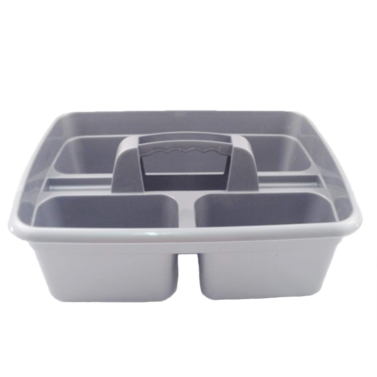 TDBS The Dustpan and Brush Store Plastic Cleaning Caddy Cleaners Carry All Basket Tote Tray Grey