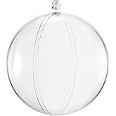 uxcell 2pcs 5 1/2-inch(140mm) Clear Plastic Ornaments Ball