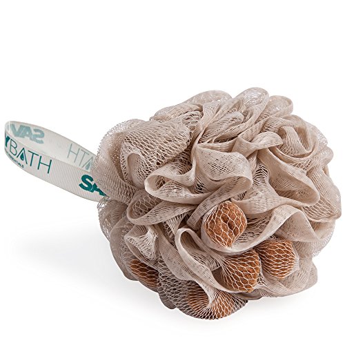 2 Size Bath Sponges Loofah Body Skin Deep Clean 4 Packs Mesh Pouf