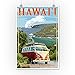 Hawaii Volcanoes National Park, Hawaii - Camper Van (12x18 Art Print, Wall Decor Travel Poster)
