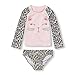 The Children's Place Baby & Toddler Girls' Long Sleeve Rashguard Swim Set