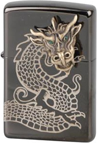 Zippo Limited Gold Dragon Head 3D Lighter/Up to 1000 Swarovski Chrystallized