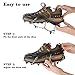 Cosyzone Traction Cleats Micro Ice Spikes for Shoe/Boots Safe for Walking, Jogging, Climbing and Hiking-Black(M)
