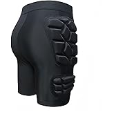 Topeter Goalkeeper Armor Shorts, Protective Padded Soccer Goalie Undershorts, Goalkeeper Sliders Compression Sliding Shorts