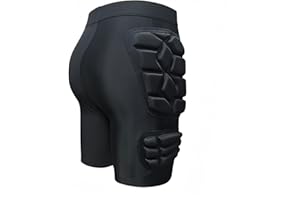 Topeter Goalkeeper Armor Shorts, Protective Padded Soccer Goalie Undershorts, Goalkeeper Sliders Compression Sliding Shorts