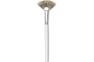 Bob Ross Synthetic Mongoose Brush - Floral Fan, Size 4
