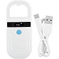 Pet Microchip Reader RFID 134.2Khz, Pet ID Microchip Scanner with 0.91 Inch High Brightness OLED Display and Rechargable by Type-C for Animal Tracking