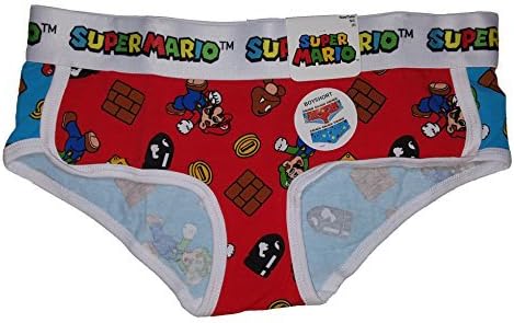 Super Mario & Luigi Toss Roller Red Boyshort Panties - X-Large