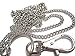 ATLanyards long Large Just a Plain Chain Lanyard - Longer Stainless Steel Badge Holder