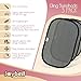 Car Window Shade 3 Pack by Joybell | 19.5 x 11.5 | 80 GSM Blocks 98% UV Light and Heat | Sun Shade for Baby, Kids, Passengers, Pets. | No Suction Cups | Easy to Install | Easy to Adjust
