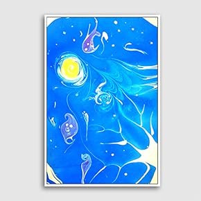 Framed Canvas Wall Art for Living Room, Bedroom Watercolor Seperate in Water Canvas Prints for Home Decoration Ready to Hanging - 16x24 inches