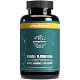 Magnesium Supplement Complex 310mg by Primal Harvest with Magnesium Glycinate, Citrate, Malate, and Zinc 120 Capsules
