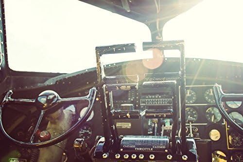 "WWII B-17 Cockpit" Vintage Bomber Photography, 8" x 12" Art Print
