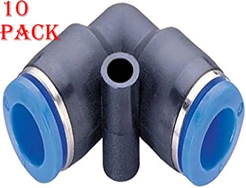 Utah Pneumatic Air Elbow Union 8 Mm Or 5/16" Od Air Line Union Push To Connect Air Fittings Push Elbow Push Air Fitting Airline Fittings (10 Pack)