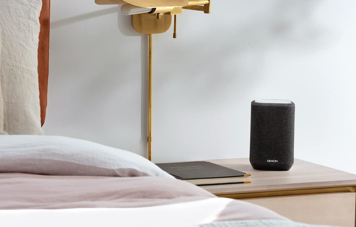 Denon Home 150 Wireless Smart Speaker – Compact Design, Wi-Fi & Bluetooth, HEOS Built-in, Alexa Built-in, Siri & AirPlay 2, Spotify Connect, Multi-Room Support, Black
