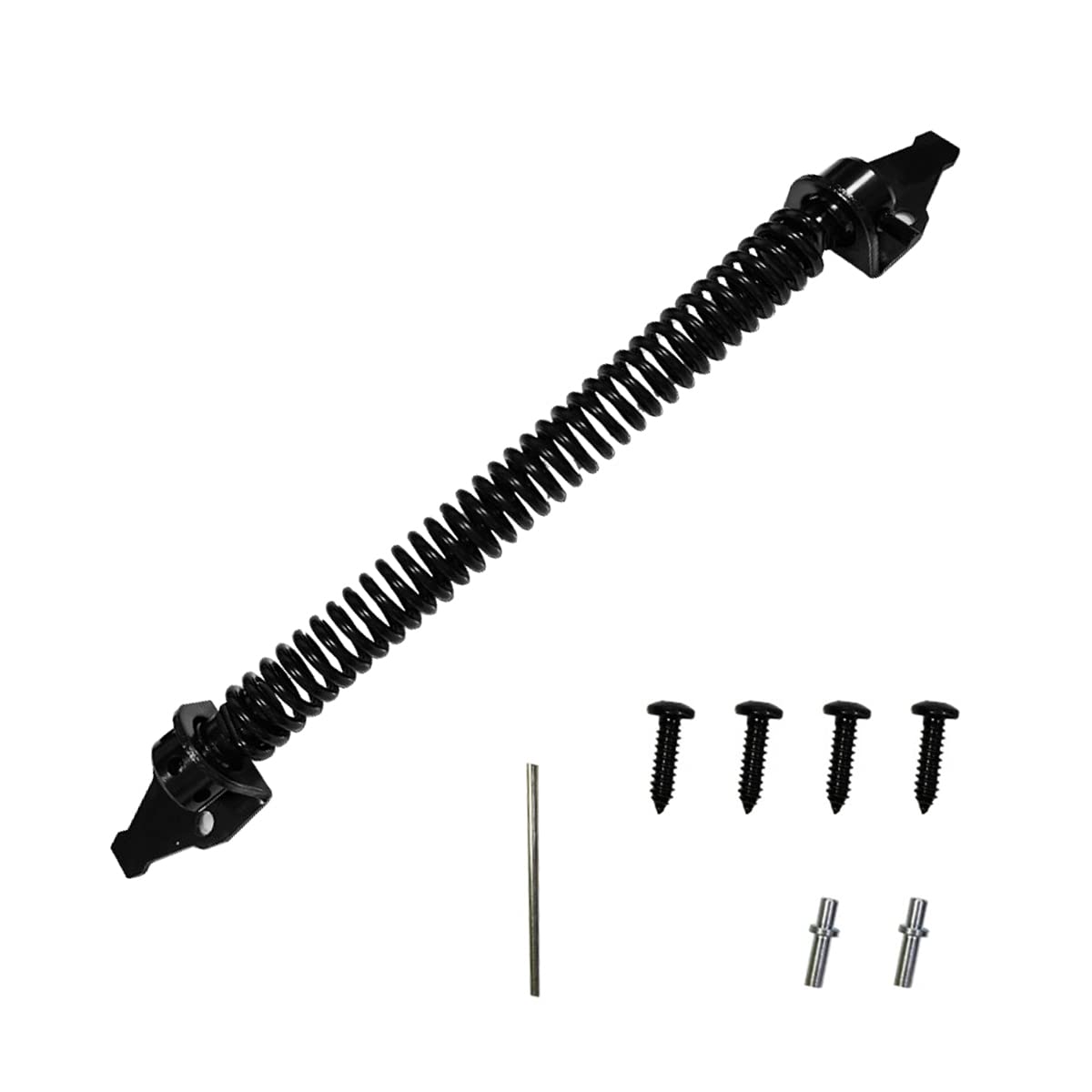 WANGCL 14 Inch Automatic Door Closer Adjustable Gate Closer Black Gate Spring For Garden Gates Wooden Fence Door Gate