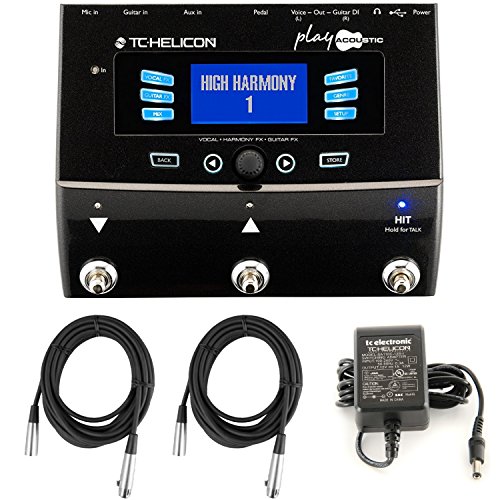 TC Helicon Play Acoustic Vocal Effects Processor Bundle with (2) 20' XLR Cables - Thumbnail 7