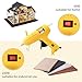 Hot Glue Gun with LED Lights,60/100W Full Size Dual Power High Temp Heavy Duty Melt Glue Gun Kit with 10 Pcs Premium Glue Sticks(0.43''x 8